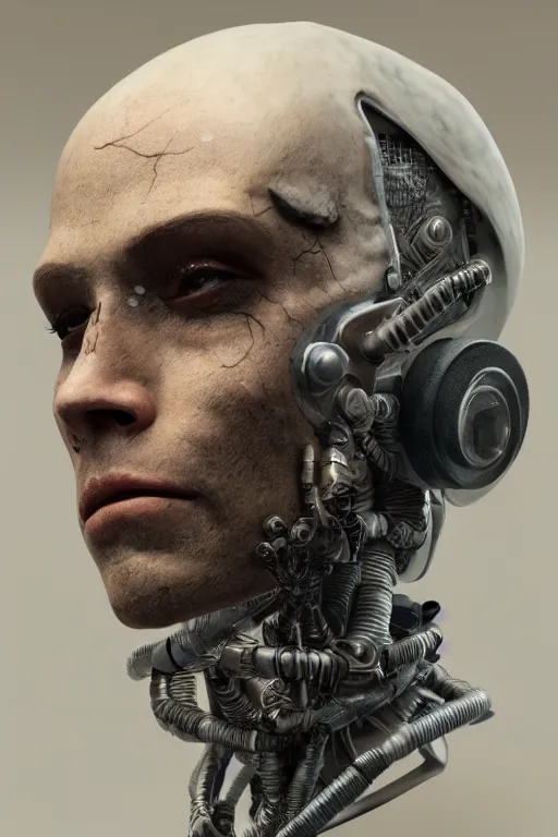 Prompt: cyborg shakespeare, ultra realistic, concept art, intricate details, highly detailed, photorealistic, octane render, 8 k