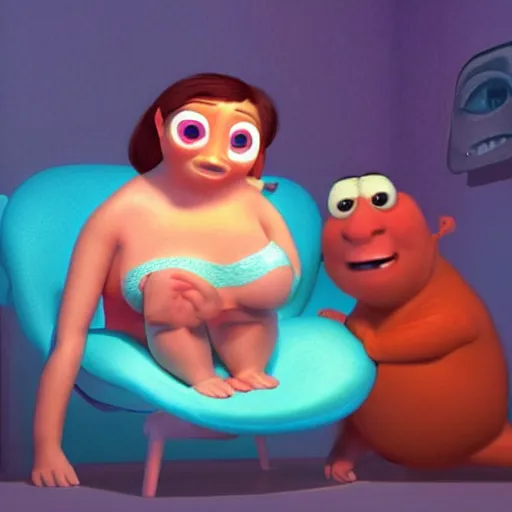 Prompt: “ very cute pixar mother getting railed by a reddit user in his dreams ”
