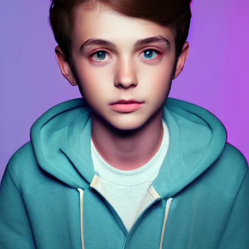 Image similar to a beautiful portrait of a cute stylish boy. volumetric lighting, subsurface scattering, hyperrealistic, render, hyperdetailed