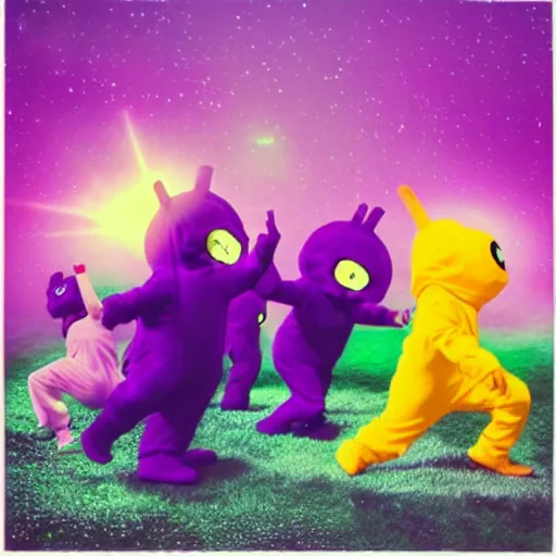 Prompt: teletubbie acidwave