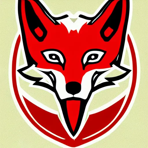 Image similar to logo fox hound by Hideo Kojima, illustartion, smooth, flat colors