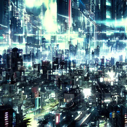 Prompt: epic cityscape of Psycho Pass Tokyo, futuristic, technology, 4K, featured on cgsociety