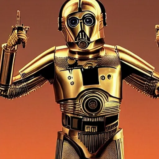 Image similar to mark hamill as c - 3 po