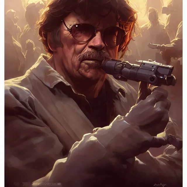 Prompt: mcready and childs the thing movie john carpenter by stanley artgerm lau, wlop, rossdraws, frank frazetta, andrei riabovitchev, marc simonetti