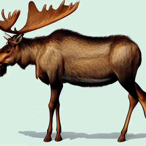 Image similar to speculative evolution of a moose