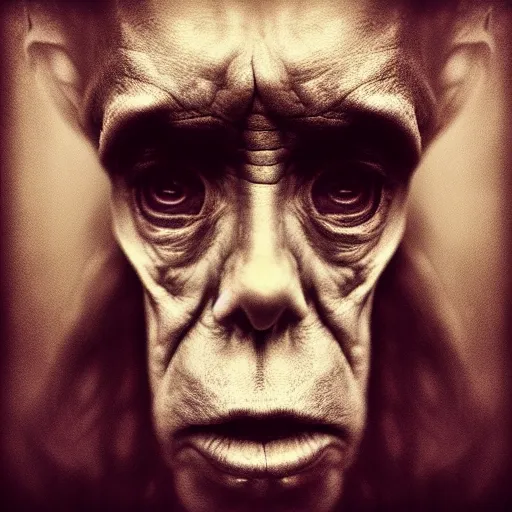 Image similar to portrait of an extraterrestrial by lee jeffries