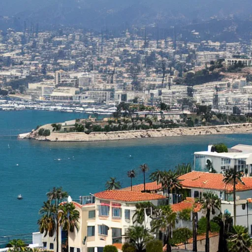 Image similar to Los Angeles villa viewed from the port of Marseilles