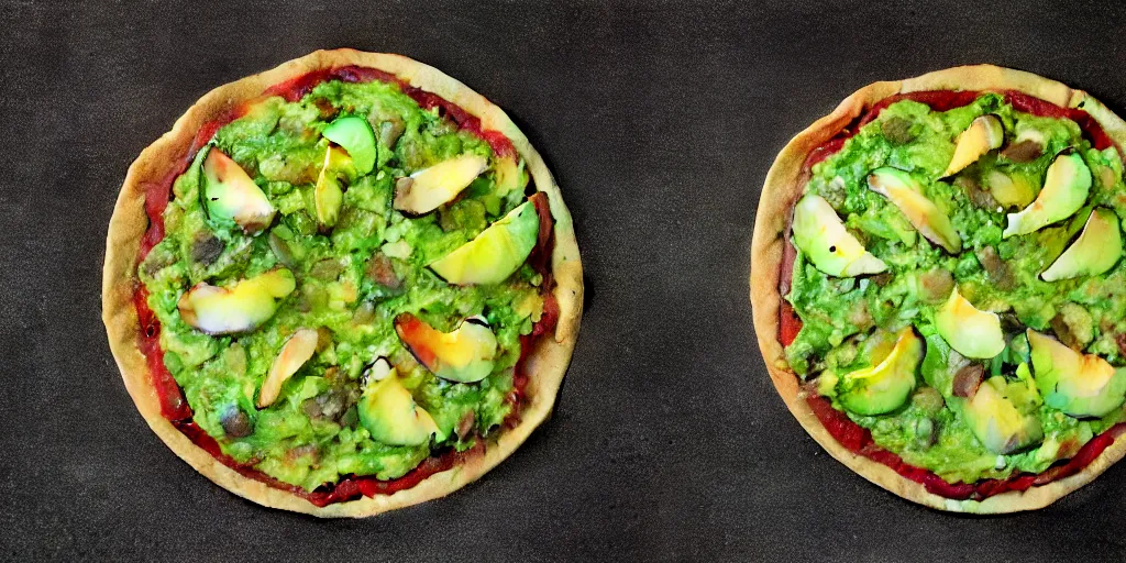 Prompt: avocado pizza, 3 d render, highly detailed, 8 k