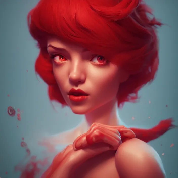 Prompt: elmo by charlie bowater and anna dittmann and artgerm and clemens ascher, intricate, elegant, red mist, highly detailed, dramatic lighting, sharp focus, octane render, trending on artstation, artstationhd, artstationhq, unreal engine, 4 k, 8 k