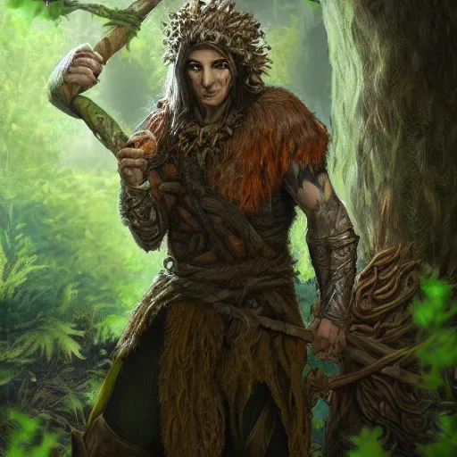 Prompt: angry elf druid in forest, dnd character, portrait, matte fantasy painting, deviantart artstation, by jason felix by steve argyle by tyler jacobson