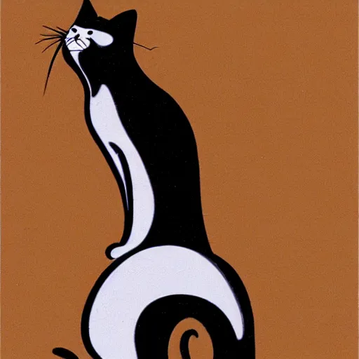 Prompt: cat by tex avery