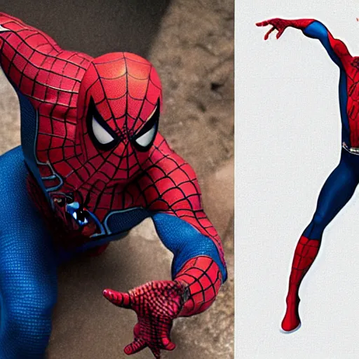 Image similar to Dwayne Johnson as Spiderman