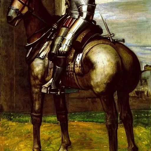 Prompt: a 15th-century knight by John Millais cfg_scale 10