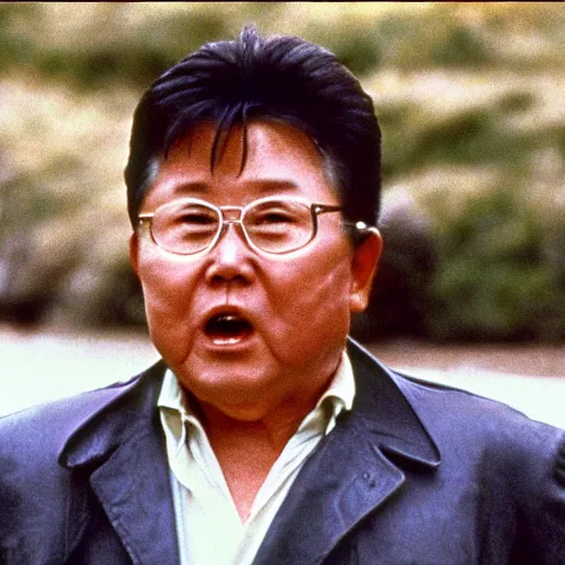 Image similar to a still of Kim Jong-il as John Rambo in Rambo First blood