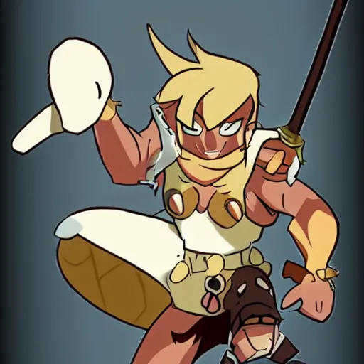 Image similar to a character from the wakfu cartoons