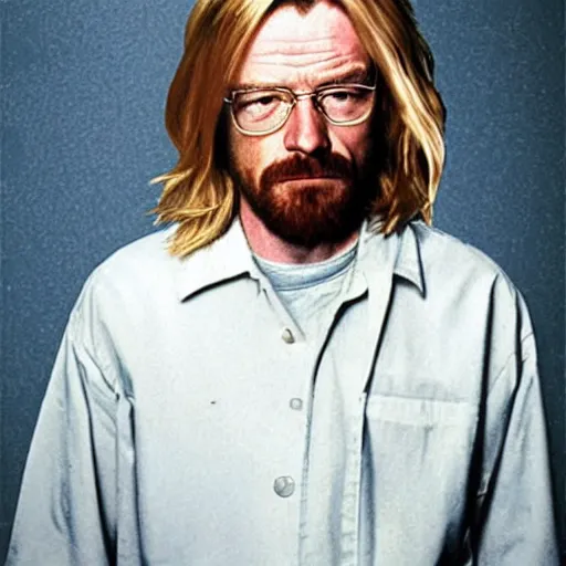 Prompt: Walter White as kurt cobain