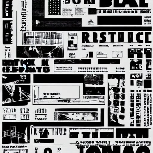 Image similar to black on white graphic design in style of eric hu, y 2 k, brutalism, acid, techno