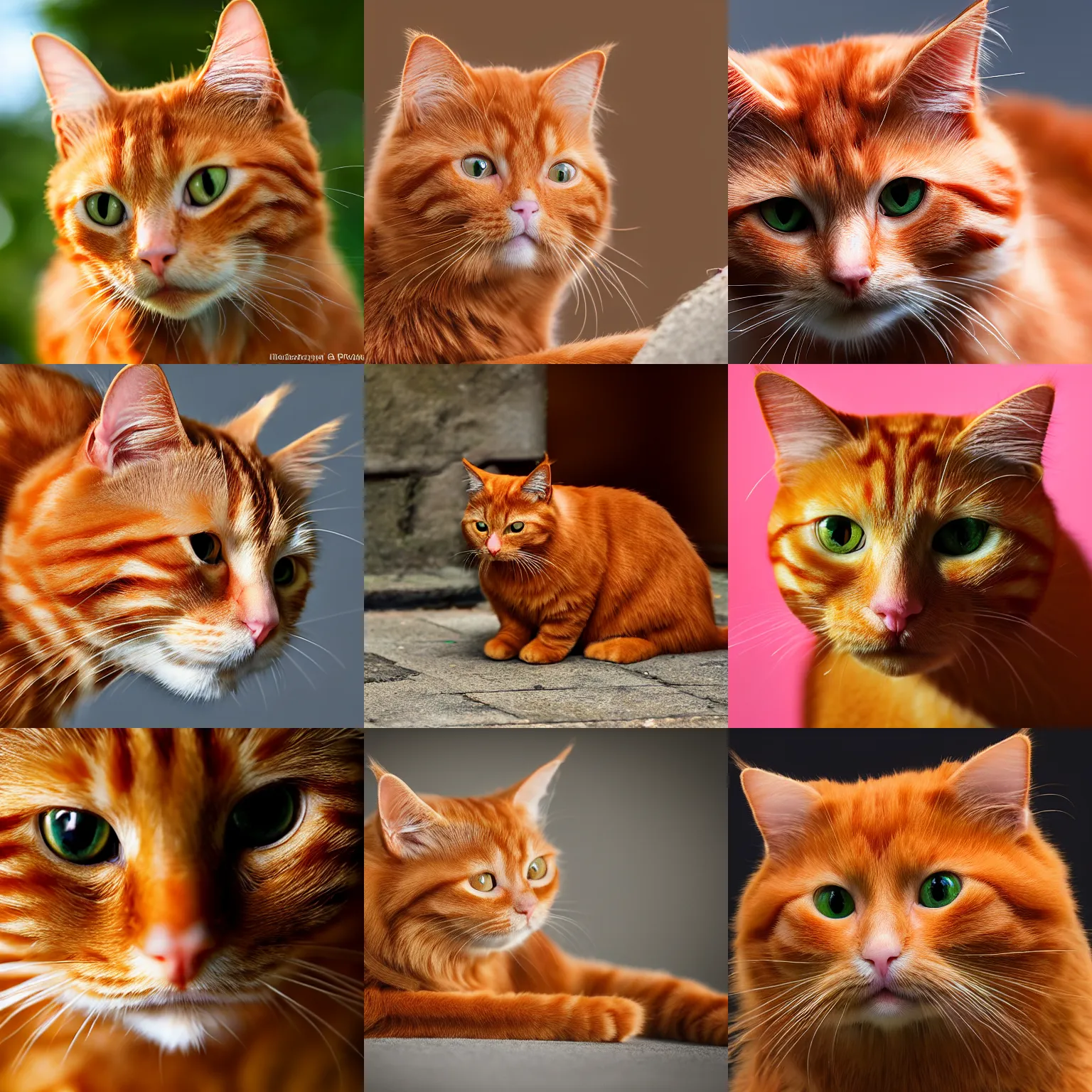 Prompt: ginger cat, 8K resolution, award winning photography, hyperrealism