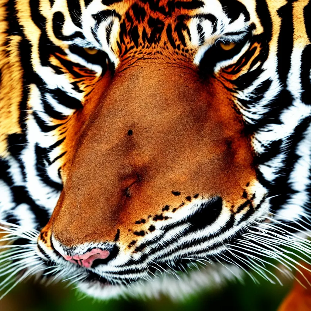 Image similar to tiger head, close up photo