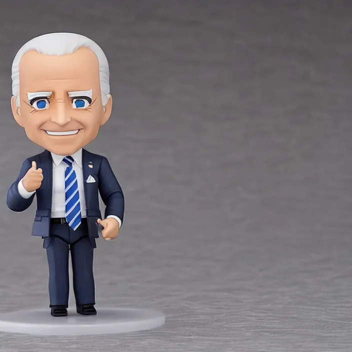 Image similar to joe biden, an anime nendoroid of joe biden, figurine, detailed product photo