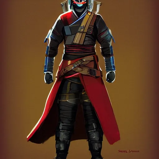 Prompt: samurai star lord, concept art
