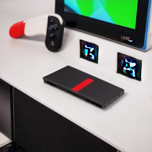 Image similar to nintendo switch in the shape of a desktop computer