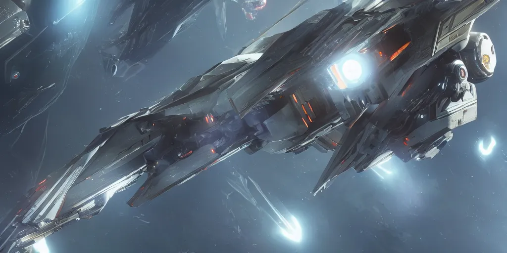 Prompt: close up shot of a spheric round sci fi space ship, sharp focus, concept art, very detailed, very realistic, trending on artstation, in the style of star citizen, star wars, overwatch, beautiful, sci fi, cinematic shot, great composition, dynamic light, atmosphere, wojtek kapusta, jonathan ching, edgaras cernikas, scott robertson,