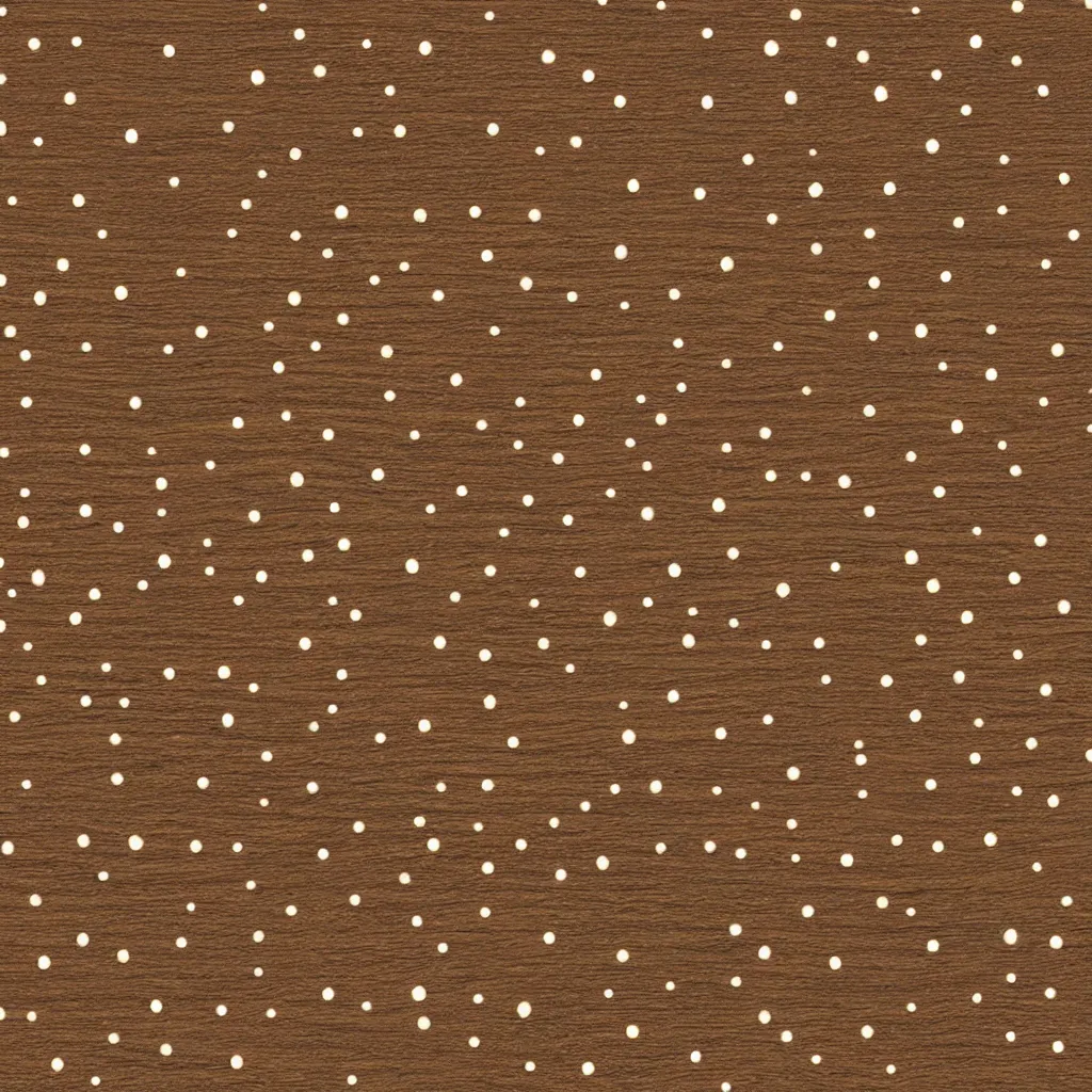 Image similar to a close up of a wooden surface with dots, an ultrafine detailed painting by pixar, polycount, american scene painting, physically based rendering, prerendered graphics, repeating pattern