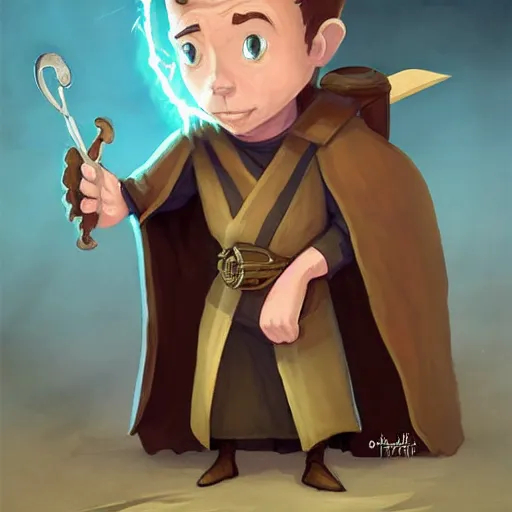 Prompt: cute little anthropomorphic rick astley, wielding a magic staff, tiny, small, short, wizard robe, cute and adorable, pretty, beautiful, dnd character art portrait, matte fantasy painting, deviantart artstation, by jason felix by steve argyle by tyler jacobson by peter mohrbacher, cinema