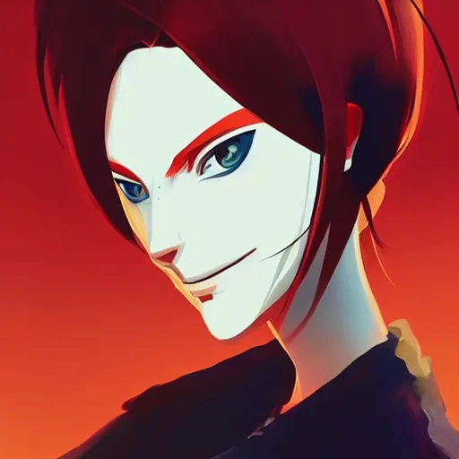 Image similar to face icon stylized minimalist bleach, loftis, cory behance hd by jesper ejsing, by rhads, makoto shinkai and lois van baarle, ilya kuvshinov, rossdraws global illumination