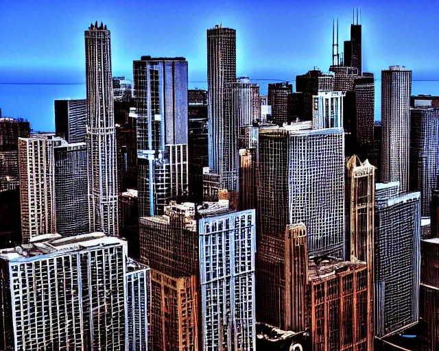 Prompt: chicago by jim nutt