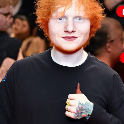 Image similar to cursed ed sheeran, 4 k, 8 k