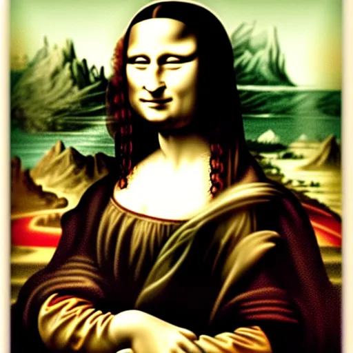 Image similar to fat mona lisa da vinci, by da vanci