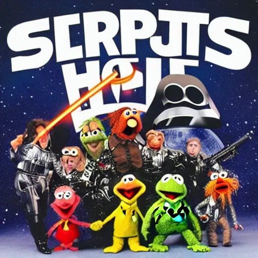 Image similar to muppets storming the death star