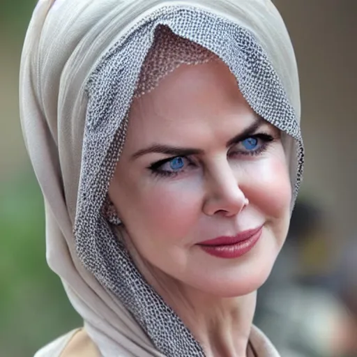 Image similar to face of Arab Nicole Kidman