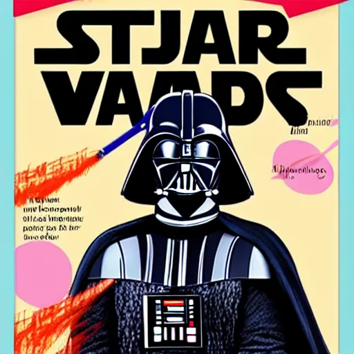 Prompt: Darth Vader Beauty Magazine