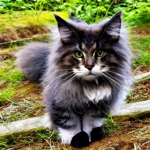 a norwegian forest cat. | Stable Diffusion | OpenArt