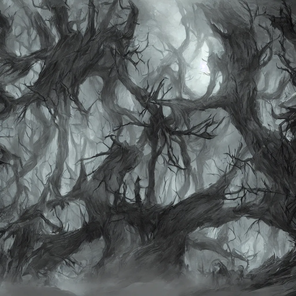 Image similar to Darkwood concept art