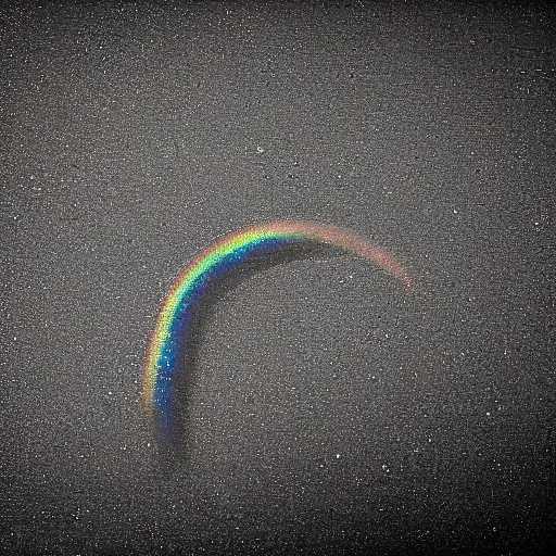 Prompt: grayscale rainbow, bokeh