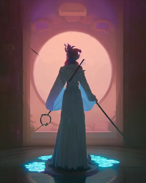 Prompt: highly detailed vfx portrait of a mage casting magic, correct anatomy and body proportions, unreal engine, greg rutkowski, loish, rhads, beeple, makoto shinkai and lois van baarle, ilya kuvshinov, rossdraws, tom bagshaw, alphonse mucha, global illumination, detailed and intricate environment