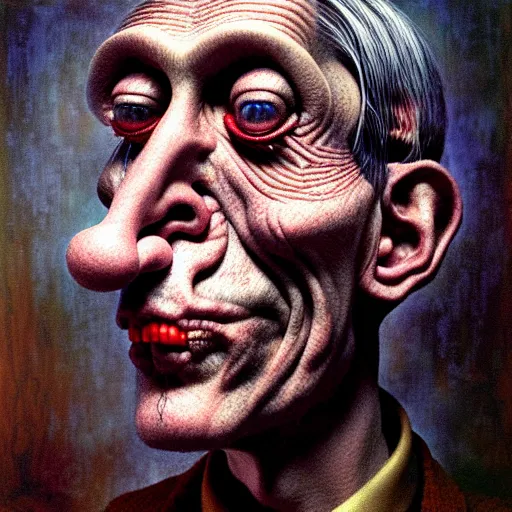 Image similar to portrait of anthony fauci by otto dix, junji ito, hr ginger, jan svankmeyer, beksinski, claymation, hyperrealistic, aesthetic, masterpiece