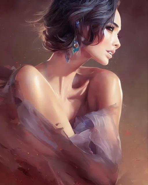 Prompt: Olivia culpo, masterpiece by Stanley Artgerm Lau, WLOP, Rossdraws, James Jean, Andrei Riabovitchev, Marc Simonetti, Yoshitaka Amano, digital art, artstation