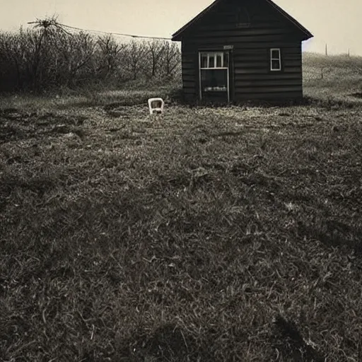Prompt: A lone house in the middle of nowhere, top post of all time on /r/Creepy subreddit