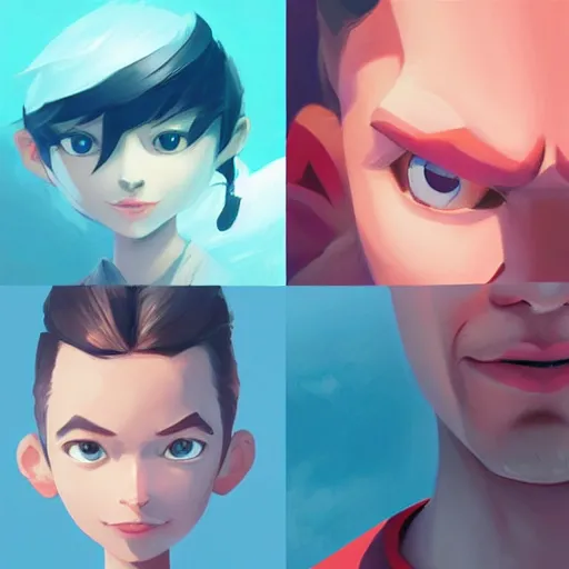 Image similar to face icon stylized minimalist nintendo 3 ds, loftis, cory behance hd by jesper ejsing, by rhads, makoto shinkai and lois van baarle, ilya kuvshinov, rossdraws global illumination