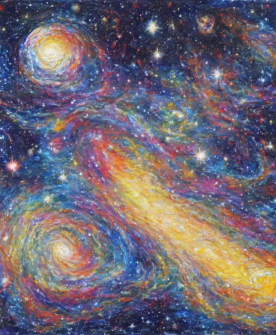 Prompt: painting of truth of the universe, highly detailed