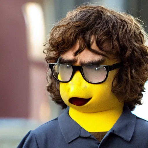 Prompt: peter dinklage disguised as pikachu