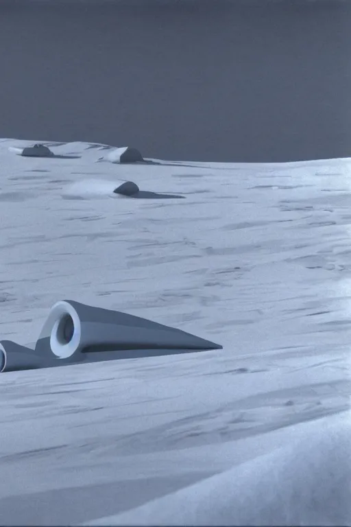 Image similar to scenes from planet hoth by john schoenherr, cinematic matte painting, zaha hadid building, 8 k