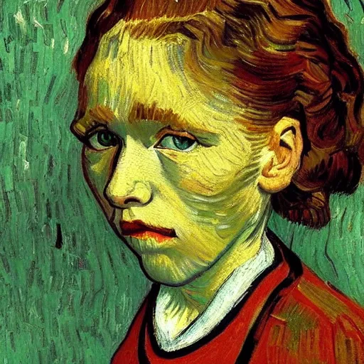 Prompt: high quality high detail painting by vincent van gogh, hd, young shocked girl, photorealistic lighting