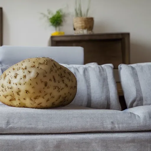 Image similar to potato on couch