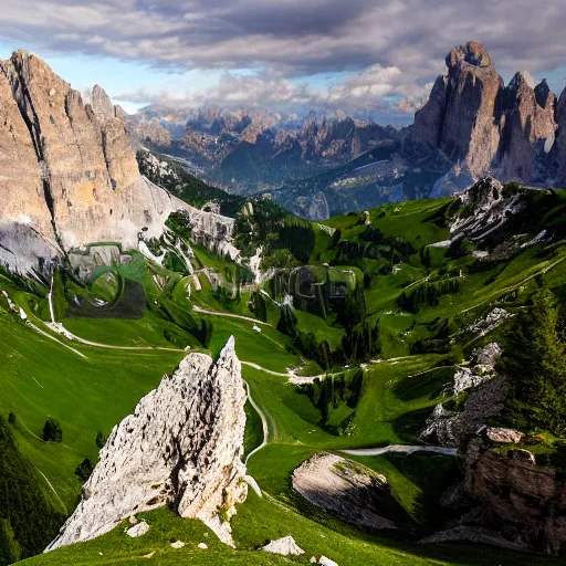 Image similar to the golden cup of dolomites